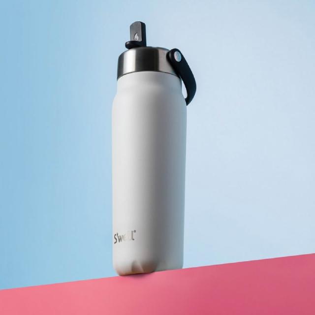 【S’well】美國 Explorer不鏽鋼吸管保溫瓶 雲朵白700ml / swell 保溫杯 運動水壺 環保杯