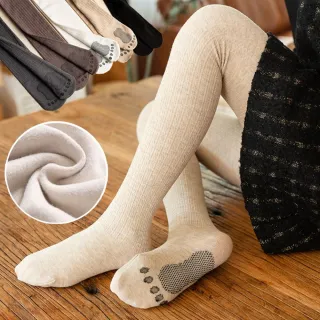 【橘魔法】腳ㄚ造型麻花編織薄絨褲襪(兒童 童襪  襪子 內搭褲 女童 童裝 兒童 童襪 洋裝 保暖 系刷毛 厚)