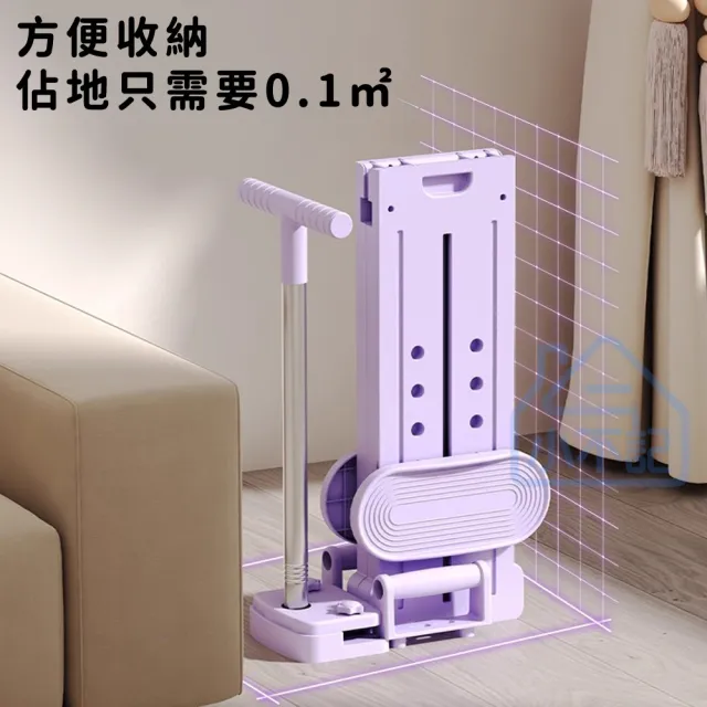 【小不記】附扶手+拉力繩+支架 美腿塑型(滑雪機健身器材 滑雪運動機 滑步機 夾腿機 健腹機 滑雪訓練機)