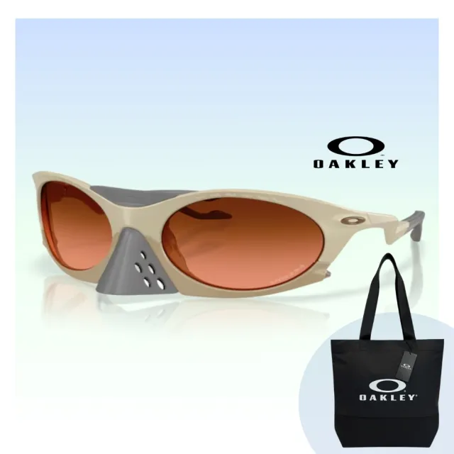 【Oakley】Plantaris 可拆式鼻罩運動太陽眼鏡(OO9437-02 Prizm Brown 鏡片)