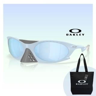 【Oakley】Plantaris 可拆式鼻罩偏光運動抗UV太陽眼鏡(OO9437-04 Prizm Deep Water Palarized 鏡片)