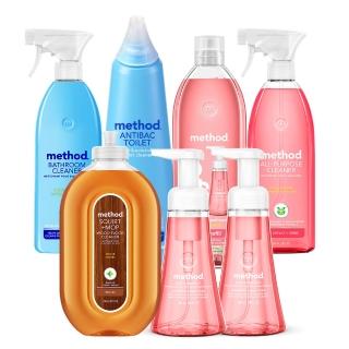 【method 美則】提升品味居家清潔7件組(防疫 洗手 多功能 地板 浴廁 馬桶)