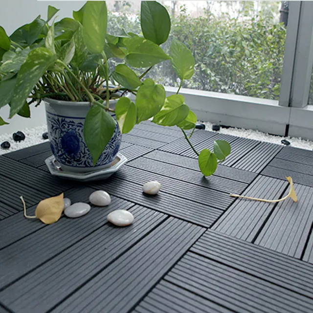 【Meric Garden】環保防水防腐拼接塑木地板6入/組_19款任選(塑木地板 戶外地板 拼接地板)