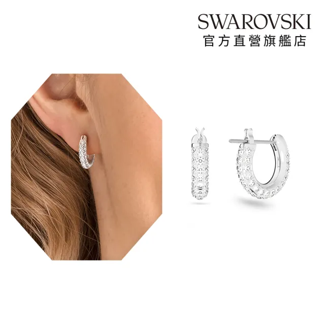 【SWAROVSKI 施華洛世奇】Remix/Bella V/Dextera 手鏈/耳環 圓形 鍍玫瑰金色/鍍白金色(4款任選_情人節禮物)