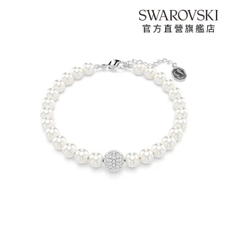 【SWAROVSKI 施華洛世奇】官方直營 Remix Collection Strand 鍍白金色 | 5669529 (母親節 / 送禮 )