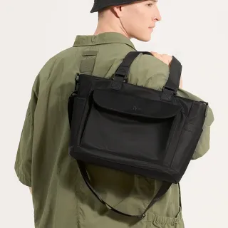 【BOZO 伯樂】日系潮流簡約休閒托特包斜背包B6083(經典黑)