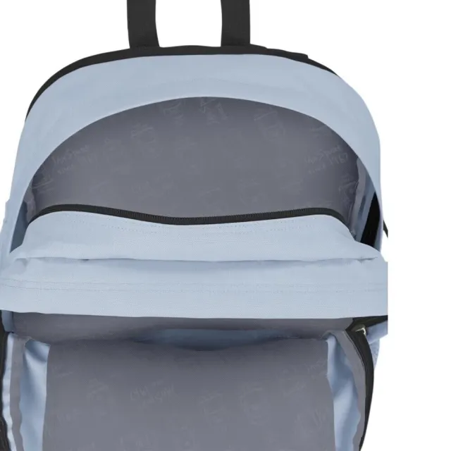 【JANSPORT】雙11 Main Campus 後背包 多收納隔層 S型肩帶 減輕壓力 粉嫩藍(JS0A4QUL7G7)