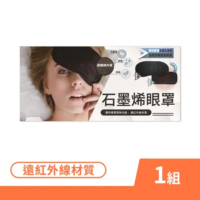 【WELL-DAY 晶晏】石墨烯動力式熱敷墊-眼罩 1入/盒(WD-GH338 熱敷蒸氣眼罩)