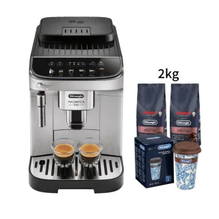 【Delonghi】官方直營 ECAM 290.43.SB 全自動義式咖啡機(+ 咖啡豆隨行杯套組)