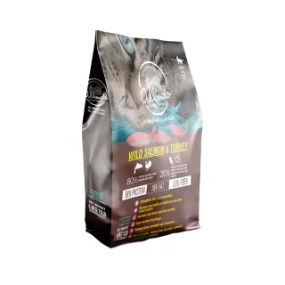 【Allando 奧藍多】天然無穀貓糧 野生鮭魚＋火雞肉 6.8KG(全齡貓/貓飼料/腸胃敏感/低敏配方/飼主推薦)