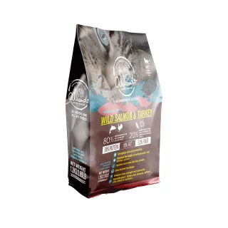 【Allando 奧藍多】天然無穀貓糧 野生鮭魚＋火雞肉 1.2KG(全齡貓/貓飼料/腸胃敏感/低敏配方/飼主推薦)