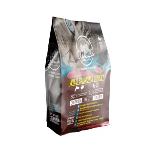 【Allando 奧藍多】天然無穀貓糧 野生鮭魚＋火雞肉 2.27KG(全齡貓/貓飼料/腸胃敏感/低敏配方/飼主推薦)