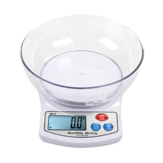 【Polit 沛禮】SK-2 電子秤 最大秤量6kg 3kg 1.2kgx感量0.1g(乾電池款 附贈量碗 入門款 烘焙秤 料理秤)