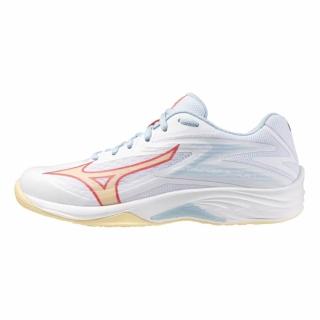 【MIZUNO 美津濃】排球鞋 女鞋 運動鞋 緩震 一般型 2.5E楦 THUNDER BLADE 白紅黃 V1GC237030