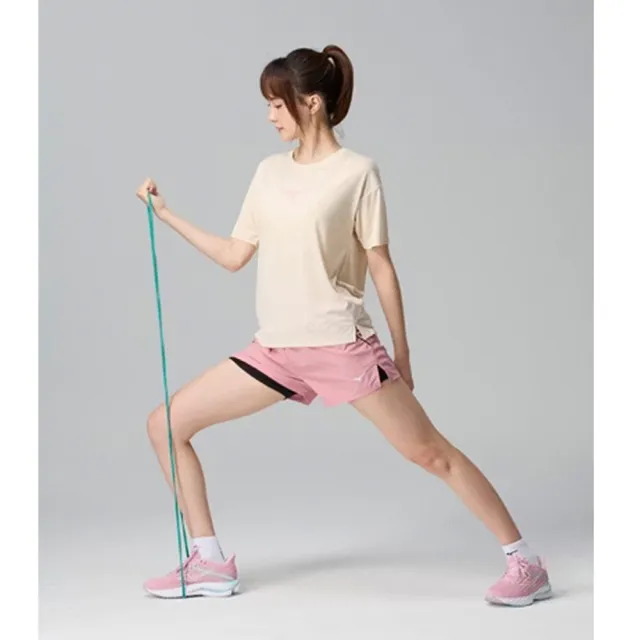 【MIZUNO 美津濃】短褲 女 運動褲 路跑 粉 J2TBC76264