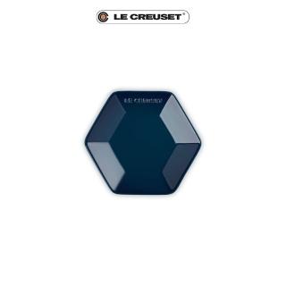 【Le Creuset】瓷器六角盤16cm(極光午夜藍)