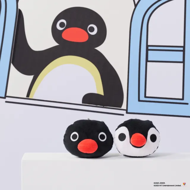 【翔仔居家】雙11 Pingu™ 伸縮票卡造型零錢包(企鵝家族聯名/零錢包/票卡包/小錢包/零錢袋/造型 