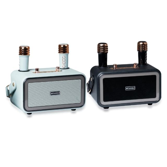 【SANSUI 山水】百變小歌姬｜無線行動KTV/藍牙喇叭/卡拉OK/一鍵消原音(SKTV-K33)