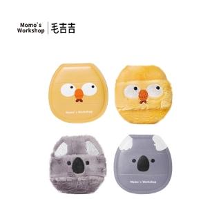 【Momo’s Workshop 毛吉吉】底妝雙效組合(可愛動物系列 絨毛粉撲×氣墊粉撲)