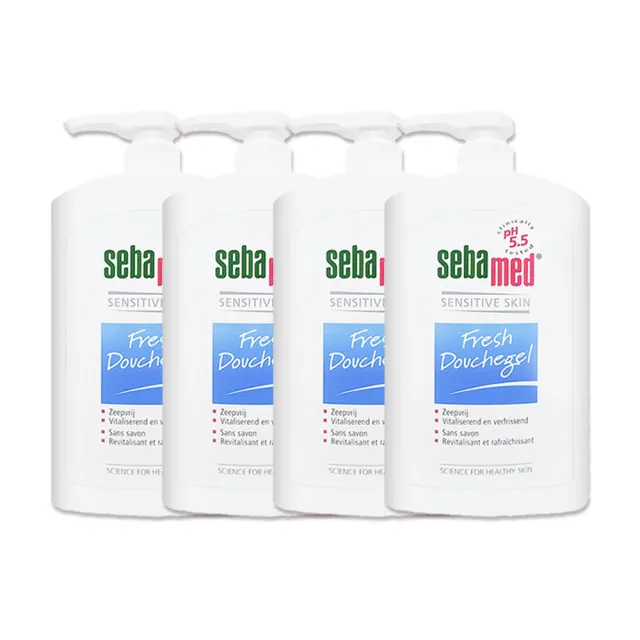 【SEBAMED】運動沐浴乳1000ml 4入組(平行輸入/壓頭版.無外盒)