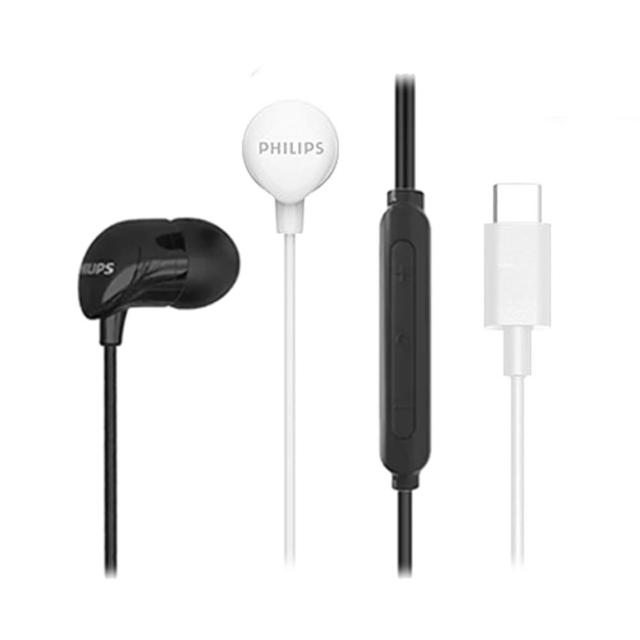 【Philips 飛利浦】氣密高音質入耳式Type-C有線耳機 附麥克風(TAE2146)