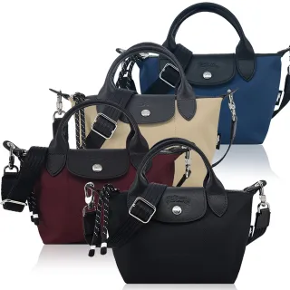 【LONGCHAMP】LE PLIAGE ENERGY系列再生尼龍短把手提/斜背兩用包(迷你/多色選)