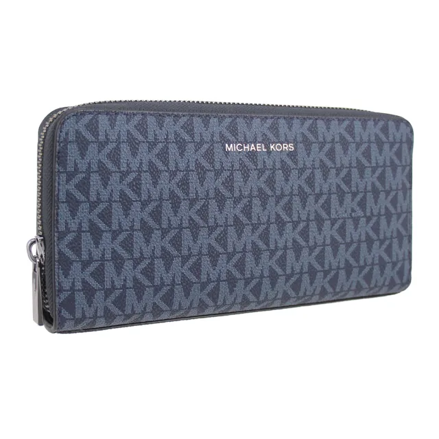 【Michael Kors】COOPER系列 中性款 拉鍊長夾 / 手拿包 / 男夾(霧霾藍)
