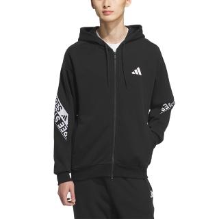 【adidas 愛迪達】連帽運動外套 WORD FT FZ HD 男 - KB3657
