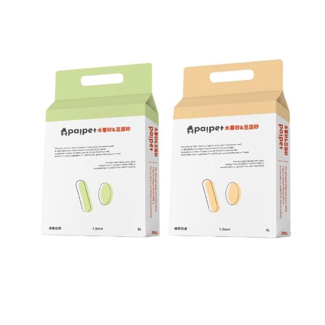 【Paipet】木薯豆腐混合砂 2kg*4包組/箱(貓砂、木薯豆腐砂)