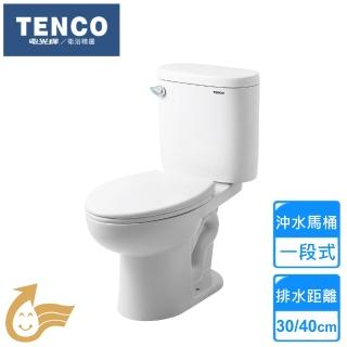 【TENCO 電光牌】一段式省水馬桶(SC5663A/B 不含安裝)