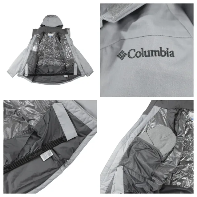 【Columbia 哥倫比亞】Alpine Action 雪衣 鋁點外套 衣長偏長 防水 繡標 機能外套 帽可拆 大尺碼(1657)