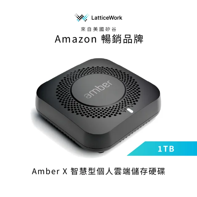 【AMBER】Amber X 智慧型個人/家庭雲端儲存裝置 1TB(內建SSD固態硬碟 1TB x1)