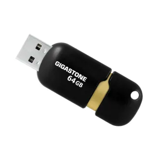 【GIGASTONE 立達】64GB USB3.1/3.2 Gen 1 黑金膠囊隨身碟 U307S(64G 高速/ 原廠保固5年)