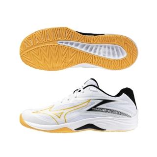 【MIZUNO 美津濃】休閒鞋 男鞋 女鞋 運動鞋 排球鞋 THUNDER BLADE 黑白黃 V1GA237010