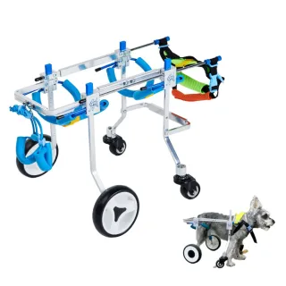 【Pet Universe 多寵宇宙】寵物輪椅-XS(狗輪椅 狗狗輪椅 寵物輔助輪 狗助行器 狗輔助輪 狗狗輔助輪 貓輪椅)