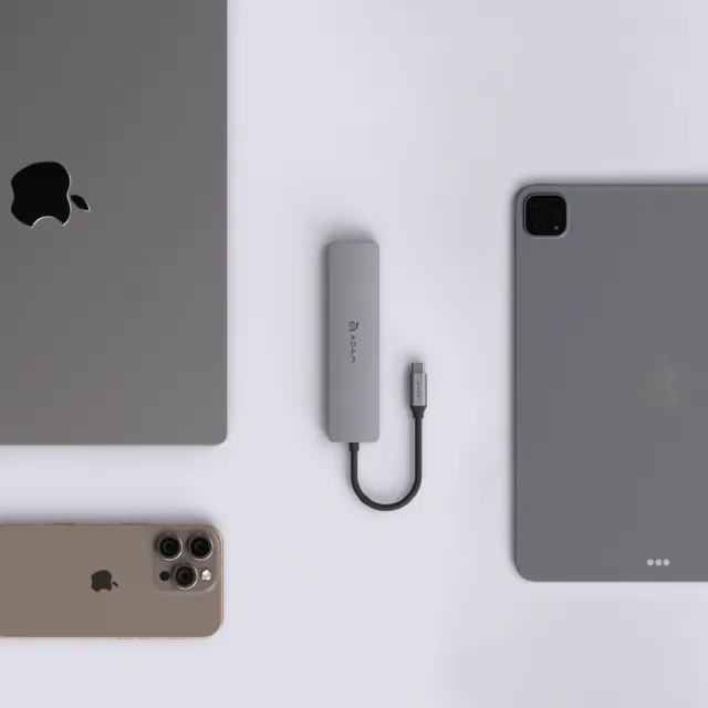【ADAM 亞果元素】Hub SE07 USB-C 七合一多功能集線器(隨插即用)