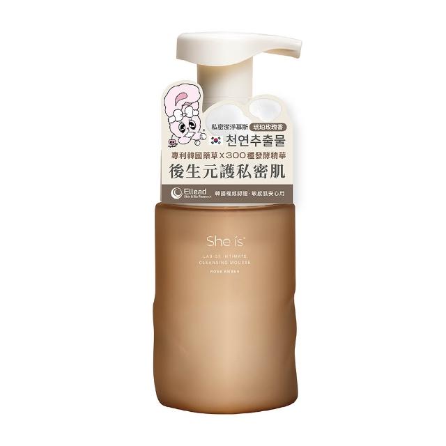 【She is】私密潔淨慕斯170ml-琥珀玫瑰涼感/靜謐檀道(源自韓國傳統藥草科技 LAB後生元)