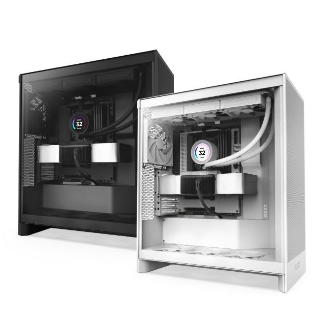 【NZXT 恩傑】H7 FLOW 機殼(E-ATX/附3風扇/支援10風扇/2年保固/電競/電腦機殼)