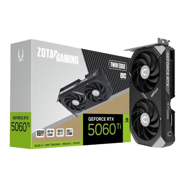 【ZOTAC 索泰】RTX 5060 TI 16GB Twin Edge OC  顯示卡+ZOTAC GAMING XL 電競鼠墊