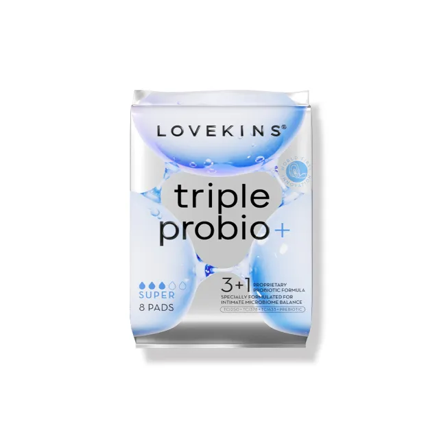【Lovekins】Triple probio 益菌衛生棉 6入組(專利益生菌/敏感肌可用/多尺寸/245mm/290mm/360mm/大江生活)