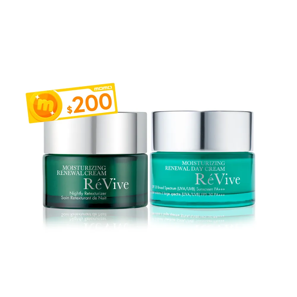 【ReVive】官方直營 日夜霜霸超值組(光采再生活膚霜50ml+光采再生活膚日霜50ml)