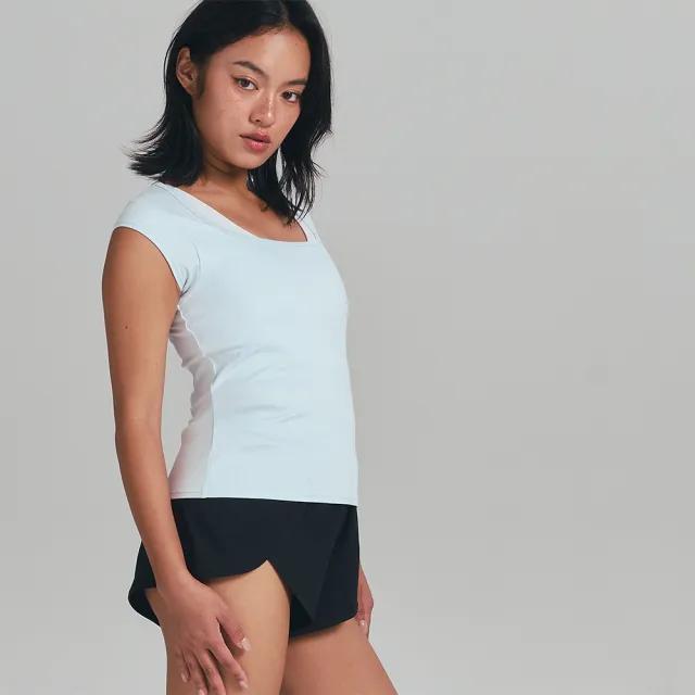 【VERVE】XY-Stretch 方領修身短袖(輕薄、透氣、吸濕排汗、親膚、方領、簡約、層次穿搭、休閒短袖)