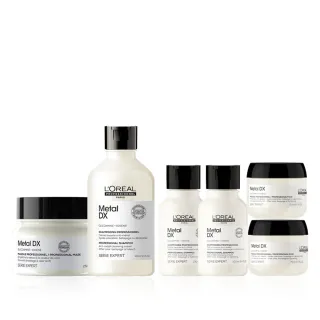 【L’OREAL 巴黎萊雅PRO】絲漾博吸金喚彩洗潤組(洗髮精300ml+髮膜/護髮250ml)