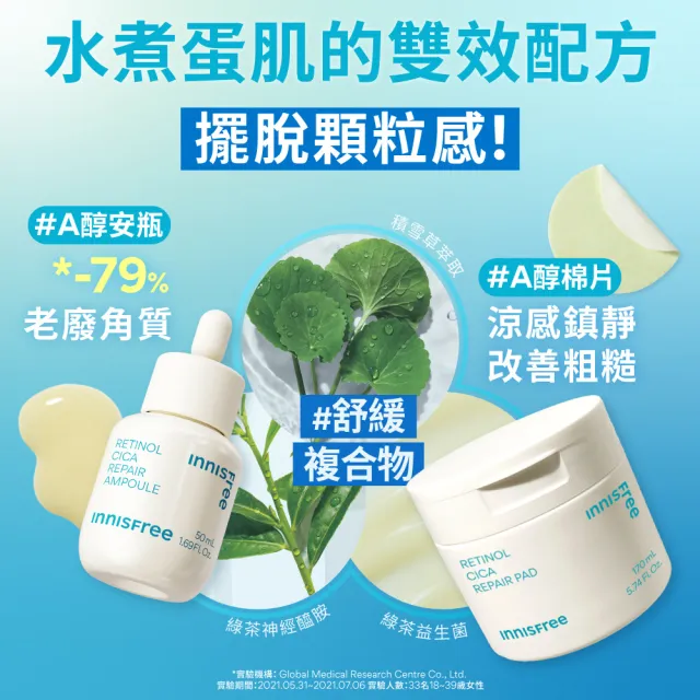 【INNISFREE】官方直營 A醇淨膚三重修護禮盒(淨化毛孔粗糙/去粉刺精華)