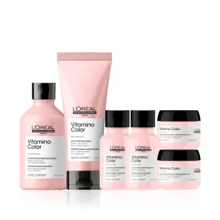 【L’OREAL 巴黎萊雅PRO】絲漾博飽和護色洗潤組(洗髮精+護髮乳/染後持色/護色/光澤)