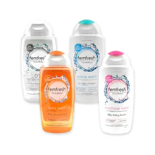 【femfresh 芳芯】英國芳芯Femfresh-弱酸性植萃複方溫和潤澤護理私密肌潔膚露250ml/瓶(沐浴乳香氛凝膠)