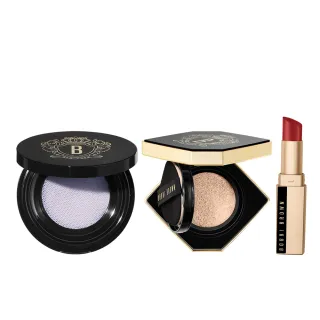 【Bobbi Brown 芭比波朗】冬蟲夏草拍拍定妝組(冬蟲夏草奢光蜜粉10g+精華氣墊)