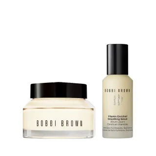 【Bobbi Brown 芭比波朗】維他命妝前持妝雙明星組(維他命乳霜50ml+精華30ml)
