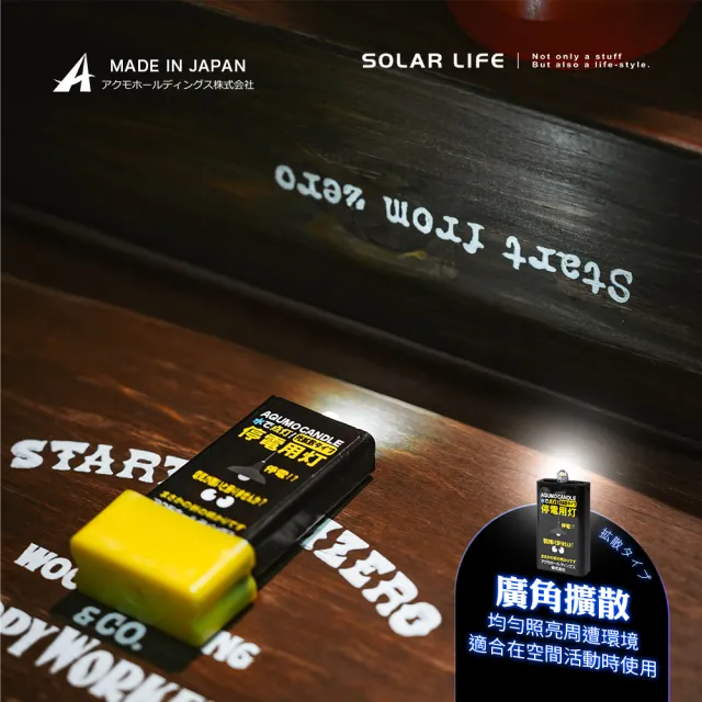 【AQUMO CANDLE】日本製防災水滴燈/套裝5入組(水光燈避難包 水點燈水蠟燭 防災停電 緊急照明燈 颱風地震)