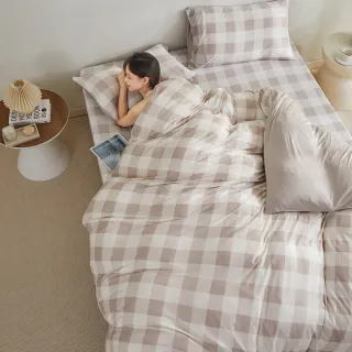 【MIT iLook】超值2入 韓國奶蓋雲朵針織棉保暖床包枕套組/被套6X7任選(多色可選/冬寢/保暖)